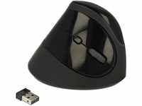 Delock 12599 Ergonomische USB Maus vertikal - kabellos, schwarz