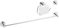 GROHE Essentials - Bad- Set 3-in-1 (Metall, langlebige Oberfl&auml;che, zum Bohren oder