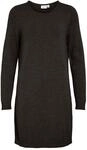 Vila Clothes Damen Kleid VIRIL L/S Knit Dress - NOOS 14042768, Knielang, Einfarbig,