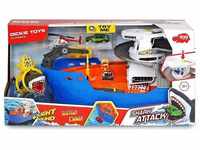 Dickie Toys Shark Attack Spielzeugboot Spielset mit Tragegriff inkl. Fahrzeug &