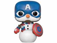 Funko Pop! Bobble Marvel: Holiday - Captain America - Vinyl-Sammelfigur -