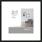 nielsen Bilderrahmen, 22 x 22 cm, Aluminium, Schwarz glanz, Fotorahmen zum...