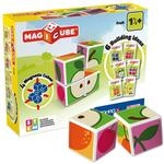 Geomag 131 Magicube Fruit - 4 Magnetw&uuml;rfel f&uuml;r Konstruktionen, Baukasten