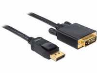 Delock Kabel Displayport 1.2 Stecker zu DVI 24+1 Stecker 2 m