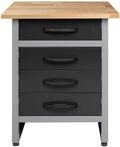 Ondis24 Werkbank Werktisch mit 4 Schubladen 60 x 60 cm Arbeitsh&ouml;he (85 cm)