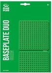 Plus-Plus 9604022 Konstruktionsspielzeug, Grundplatte, Basisplatte, gr&uuml;n, 2 Teile