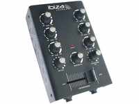 Ibiza - MIX500 - Kompakter 2-Kanal-Mixer mit Line- und Mikrofoneingängen sowie