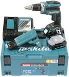 Makita 18V / 2,0 Ah, 2 Akku + Ladeger&auml;t im MAKPAC inkl. 199146-8 Magazinschrauben