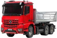 Tamiya 1:14 RC MB Arocs 3348 Rot/Silber Kipper, Bausatz zum Zusammenbauen, RC Truck,