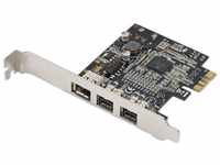 Syba PCI-Express-Karte (2 Ports 1394B und1 Port 1394A, PCIe x1,