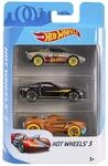 Hot Wheels 3 3er Set mit 3 verschiedenen Autos K5904