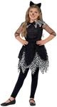 Smiffys Deluxe Midnight Cat Costume, Black Halloween und Karneval