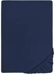 biberna Feinjersey Spannbettlaken 140x200-160x200 cm blau | 100% Baumwolle