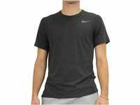 Nike Herren Breathe T-Shirt, Black Heather/Metallic Hematite, 2XL