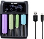 VOLTCRAFT IPC-2 Rundzellen-Ladeger&auml;t NiMH, NiCd, LiIon, LiFePO Mini (AAAA),...