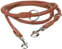 Kerbl Pet Rundleder-F&uuml;hrleine Roma 200cm, 8mm, Cognac