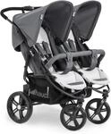 hauck Geschwisterwagen Roadster Duo SLX, Zwillingsbuggy ab Geburt bis 15 kg (ca. 3