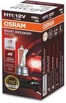 Osram Night Breaker Silver H11, +100% mehr Helligkeit, Halogen-Scheinwerferlampe,