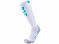 UYN Damen Ski Evo Race Socke, White/Water Green, 41/42