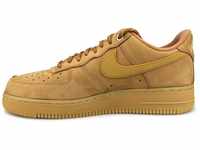 Nike Herren Air Force 1 '07 WB Sneaker, Flax Wheat Gum Light Brown Black, 43 EU