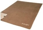Joop! Plaid Decke Uni Doubleface Cashew-Macchia Baumwolle/Dralon, Ma&szlig;e: 200cm x