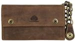 Greenburry Vintage Portemonnaie Leder Geldb&ouml;rse braun | Querformat