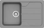 SCHOCK K&uuml;chensp&uuml;le Formhaus D-100S Croma 78x50 cm - CRISTALITE&reg; Hellgrau mit