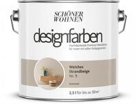 Sch&ouml;ner Wohnen designfarben feinmatte Wandfarbe f&uuml;r innen 2,5 Liter mit go/on