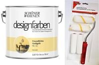 Sch&ouml;ner Wohnen designfarben feinmatte Wandfarbe f&uuml;r innen 2,5 Liter mit go/on