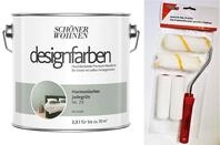 Sch&ouml;ner Wohnen designfarben feinmatte Wandfarbe f&uuml;r innen 2,5 Liter mit go/on