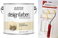 Sch&ouml;ner Wohnen designfarben feinmatte Wandfarbe f&uuml;r innen 2,5 Liter mit go/on