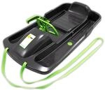 KHW | Lenkschlitten Snow Fox | Anthrazit | 95 cm | T&Uuml;V-gepr&uuml;ft | inkl. Zugseil 
