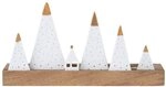 R&auml;der Living Xmas Lichtobjekt Berge aus Porzellan und Akazienholz mit Goldakzenten