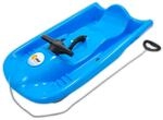 KHW Snow Flyer Lenkschlitten | Blau | Highspeed Rodel ab 6 Jahren | HDPE