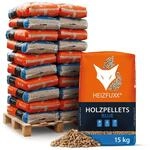 Holzpellets Blue Palette 300 kg (20 x 15 kg) - 6mm Weichholz Pellets mit hohem
