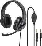 Hama PC Headset, Over Ear Kopfh&ouml;rer mit Mikrofon (Headset mit Lautst&auml;rkenregler und