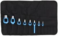 GEDORE Henkellocheisen-Satz, Set 8-teilig, &Oslash; 3-25 mm, Gummi Leder Dichtungen Stoff,