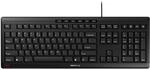 CHERRY Stream Keyboard, Kabelgebundene Tastatur, EU-Layout (QWERTY), Fl&uuml;sterleiser