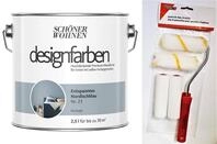 Sch&ouml;ner Wohnen designfarben feinmatte Wandfarbe f&uuml;r innen 2,5 Liter mit go/on