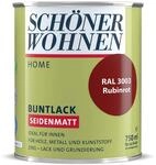 Sch&ouml;ner Wohnen DurAcryl Buntlack Rubinrot 750ml RAL 3003 Seidenmatt