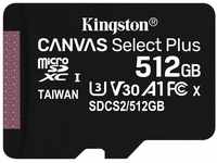 Kingston Canvas Select Plus microSD Speicherkarte, SDCS2/512GB Class 10 (inkl. SD