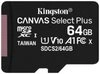 Kingston Canvas Select Plus microSD Speicherkarte, SDCS2/64GB Class 10 (inkl. SD