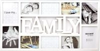 accent by nielsen Collage Family 10 Ausschnitte, Wei&szlig;, Au&szlig;enformat: 73x37x2,5...