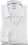 OLYMP Herren Oberhemd Langarm Level.Five.Body.fit,Twill,Body fit,New York Kent,Weiss