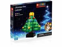 STAX S19031 Weihnachtsbaum Bauset Adventskalender, Bausteine mit Licht