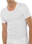 Schiesser Herren Unterhemd 005122-100, Gr. 6 (L), Wei&szlig; (100-weiss)