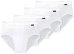 Schiesser Herren Sport Slip Essentials Doppelripp 4er Pack, Farbe:Wei&szlig;