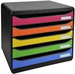 Exacompta 308798D Ablagebox Iderama Querformat mit 5 Schubladen f&uuml;r DIN A+