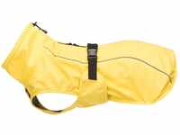 TRIXIE Regenmantel Vimy für Hunde S gelb – Hunde-Regenjacke mit reflektierenden
