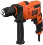 BLACK+DECKER 500W 1-Gang Schlagbohrmaschine (mit 2-tlg. Schnellspannbohrfutter,